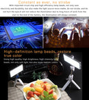 F18 Pocket 180 LEDs Professional Vlogging Photography Video & Photo Studio Light with OLED Display for Canon / Nikon DSLR Cameras(White)