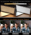 F18 Pocket 180 LEDs Professional Vlogging Photography Video & Photo Studio Light with OLED Display for Canon / Nikon DSLR Cameras(White)