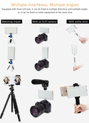 F18 Pocket 180 LEDs Professional Vlogging Photography Video & Photo Studio Light with OLED Display for Canon / Nikon DSLR Cameras(White)