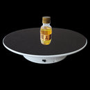 25cm 360 Degree Electric Rotating Turntable Display Stand Video Shooting Props Turntable for Photography, Load 3kg, Powered by Battery(Black White)