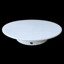 25cm 360 Degree Electric Rotating Turntable Display Stand Video Shooting Props Turntable for Photography, Load 3kg, Powered by Battery(White)