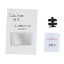 Litu Foto L28 Pocket 228 LEDs Professional Vlogging Photography Video & Photo Studio Light for Canon / Nikon DSLR Cameras (Red)