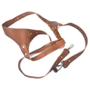 Quick Release Anti-Slip Shoulder Leather Harness Camera Strap with Metal Hook for SLR / DSLR Cameras (Right Shoulder)