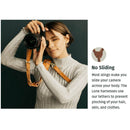 Quick Release Anti-Slip Shoulder Leather Harness Camera Strap with Metal Hook for SLR / DSLR Cameras (Right Shoulder)