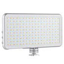 LED011S Pocket 180 LEDs Professional Vlogging Photography Video & Photo Studio Light with OLED Display & Cold Shoe Adapter Mount for Canon / Nikon DSLR Cameras
