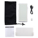 LED011S Pocket 180 LEDs Professional Vlogging Photography Video & Photo Studio Light with OLED Display & Cold Shoe Adapter Mount for Canon / Nikon DSLR Cameras