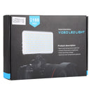 LED011S Pocket 180 LEDs Professional Vlogging Photography Video & Photo Studio Light with OLED Display & Cold Shoe Adapter Mount for Canon / Nikon DSLR Cameras