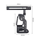 YELANGU C9-A YLG0911A Handle Video Camera Cage Stabilizer for DJI BMPCC 4K(Black)