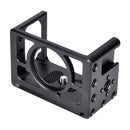 YELANGU C10 Housing Shell CNC Aluminum Alloy Protective Cage with Screw & Base Adapter for Sony RX0 II(Black)