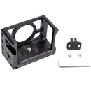 YELANGU C10 Housing Shell CNC Aluminum Alloy Protective Cage with Screw & Base Adapter for Sony RX0 II(Black)