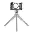 YELANGU C10 Housing Shell CNC Aluminum Alloy Protective Cage with Screw & Base Adapter for Sony RX0 II(Black)