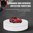 13.8cm USB Charging Smart 360 Degree Rotating Turntable Display Stand Video Shooting Props Turntable for Photography, Load 3kg(White)