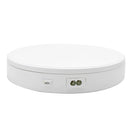 22cm Electric Rotating Turntable Display Stand Live Video Shooting Props Turntable Jewelry Shoes Display Platform (White)