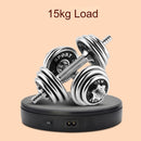 22cm Electric Rotating Turntable Display Stand Live Video Shooting Props Turntable Jewelry Shoes Display Platform (White)
