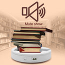 22cm Electric Rotating Turntable Display Stand Live Video Shooting Props Turntable Jewelry Shoes Display Platform (White)