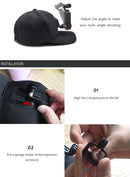 STARTRC Baseball Hat with J-Hook Buckle Mount & Screw for Xiaomi FIMI Palm 4K Gimbal Camera(Black)
