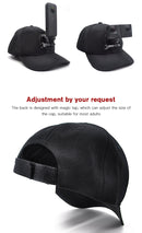 STARTRC Baseball Hat with J-Hook Buckle Mount & Screw for Xiaomi FIMI Palm 4K Gimbal Camera(Black)
