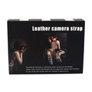 Quick Release Anti-Slip Dual Shoulder Leather Harness Camera Strap with Metal Hook for SLR / DSLR Cameras(Brown)