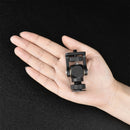YELANGU 180 Degree Swing Mini Tripod Ball Head Bracket Cold Shoe Mount 1/4 inch Screw Adapter(Black)