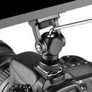 YELANGU 180 Degree Swing Mini Tripod Ball Head Bracket Cold Shoe Mount 1/4 inch Screw Adapter(Black)
