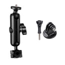 9cm Connecting Rod 20mm Ball Head Motorcycle Rearview Mirror Fixed Mount Holder with Tripod Adapter & Screw for GoPro HERO10 Black / HERO9 Black / HERO8 Black /HERO7 /6 /5, DJI Osmo Action,Xiaoyi and Other Action Cameras(Black)