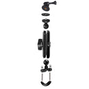 9cm Connecting Rod 20mm Ball Head Motorcycle Handlebar Fixed Mount Holder with Tripod Adapter & Screw for GoPro HERO10 Black / HERO9 Black / HERO8 Black /HERO7 /6 /5, DJI Osmo Action,Xiaoyi and Other Action Cameras(Black)