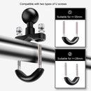 9cm Connecting Rod 20mm Ball Head Motorcycle Handlebar Fixed Mount Holder with Tripod Adapter & Screw for GoPro HERO10 Black / HERO9 Black / HERO8 Black /HERO7 /6 /5, DJI Osmo Action,Xiaoyi and Other Action Cameras(Black)