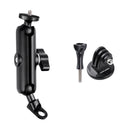 9.0cm Connecting Rod 20mm Ball Head Motorcycle Rearview Mirror Screw Hole Fixed Mount Holder with Tripod Adapter & Screw for GoPro HERO10 Black / HERO9 Black / HERO8 Black /HERO7 /6 /5, DJI Osmo Action,Xiaoyi and Other Action Cameras(Black)