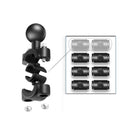 25mm Ball Head Motorcycle Rearview Mirror Fixed Mount Holder with 4 Styles Gaskets for GoPro HERO10 Black / HERO9 Black / HERO8 Black /HERO7 /6 /5, DJI Osmo Action,Xiaoyi and Other Action Cameras(Black)