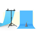70x75cm T-Shape Photo Studio Background Support Stand Backdrop Crossbar Bracket Kit with Clips, No Backdrop