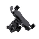 Handlebar Seatpost Pole Mount Bicycle GPS Navigation Handbar Bracket Phone Clamp for GoPro HERO8 /7 /6 /5, Suitable for 4.0-6.5 inch Mobile Phones(Black)