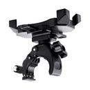Handlebar Seatpost Pole Mount Bicycle GPS Navigation Handbar Bracket Phone Clamp for GoPro HERO8 /7 /6 /5, Suitable for 4.0-6.5 inch Mobile Phones(Black)