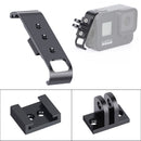 Aluminum Alloy Heat Cooling Side Interface Cover with Cold Shoe Mount & Tripod Adapter for GoPro HERO8 (Black)