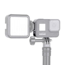 Aluminum Alloy Heat Cooling Side Interface Cover with Cold Shoe Mount & Tripod Adapter for GoPro HERO8 (Black)