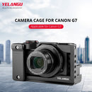 YELANGU C13 YLG0713A Video Camera Cage Stabilizer for Canon Powershot G7X Mark III / G7X3 (Black)