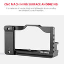 YELANGU C13 YLG0713A Video Camera Cage Stabilizer for Canon Powershot G7X Mark III / G7X3 (Black)