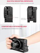 YELANGU C13 YLG0713A Video Camera Cage Stabilizer for Canon Powershot G7X Mark III / G7X3 (Black)