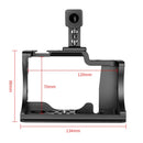 YELANGU C14 YLG0714A Video Camera Cage Stabilizer with Handle for Canon EOS M50(Black)