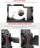 YELANGU C14-A YLG0714A-A Video Camera Cage Stabilizer with Handle for Canon EOS M50 (Black)