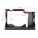 YELANGU C14-A YLG0714A-A Video Camera Cage Stabilizer with Handle for Canon EOS M50 (Black)