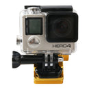 Motorcycle Rearview Mirror CNC Aluminum Alloy Stent Fixed Bracket Holder for GoPro HERO6/ 5 /5 Session /4 /3+ /3 /2 /1, Xiaomi Xiaoyi, SJCAM Camera(Gold)