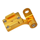 Motorcycle Rearview Mirror CNC Aluminum Alloy Stent Fixed Bracket Holder for GoPro HERO6/ 5 /5 Session /4 /3+ /3 /2 /1, Xiaomi Xiaoyi, SJCAM Camera(Gold)