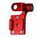 Motorcycle Rearview Mirror CNC Aluminum Alloy Stent Fixed Bracket Holder for GoPro HERO6/ 5 /5 Session /4 /3+ /3 /2 /1, Xiaomi Xiaoyi, SJCAM Camera(Red)