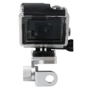 Motorcycle Rearview Mirror CNC Aluminum Alloy Stent Fixed Bracket Holder for GoPro HERO6/ 5 /5 Session /4 /3+ /3 /2 /1, Xiaomi Xiaoyi, SJCAM Camera(Silver)