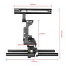 YELANGU C15 YLG0711A Video Camera Cage Stabilizer with Handle & Rail Rod for Nikon Z6 / Z7(Black)