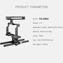 YELANGU C15 YLG0711A Video Camera Cage Stabilizer with Handle & Rail Rod for Nikon Z6 / Z7(Black)