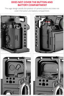 YELANGU C18 YLG0915A-B Video Camera Cage Stabilizer with Handle for Panasonic Lumix DC-S1H / DC-S1 / DC-S1R (Black)