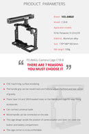 YELANGU C18 YLG0915A-B Video Camera Cage Stabilizer with Handle for Panasonic Lumix DC-S1H / DC-S1 / DC-S1R (Black)