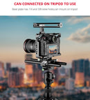 YELANGU C18 YLG0915A-C Video Camera Cage Stabilizer with Handle & Rail Rod Mount for Panasonic Lumix DC-S1H / DC-S1 / DC-S1R(Black)