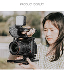 YELANGU C18 YLG0915A-C Video Camera Cage Stabilizer with Handle & Rail Rod Mount for Panasonic Lumix DC-S1H / DC-S1 / DC-S1R(Black)